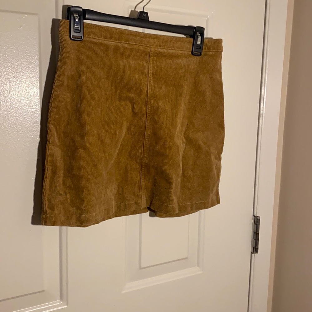 corduroy brown skirt